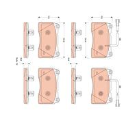 FRONT BRAKE PAD SET DISC BRAKE FITS: ALFA ROMEO GIULIETTA 2.0 JTDM /2.0 JTDM