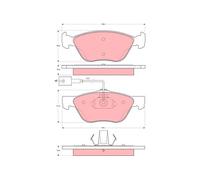 FRONT BRAKE PAD SET DISC BRAKE FITS: ALFA ROMEO SPIDER 2.0 T.SPARK 16V /2.0 J