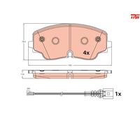 FRONT BRAKE PAD SET DISC BRAKE FITS: AUDI A3 / S3 SPORTBACK 35 TFSI/30 TDI/35