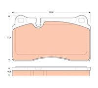 FRONT BRAKE PAD SET DISC BRAKE FITS: AUDI A3 SPORTBACK RS3 QUATTRO.AUDI TT 2.