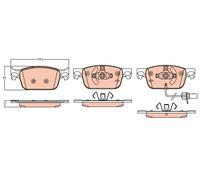 FRONT BRAKE PAD SET DISC BRAKE FITS: AUDI A4 B9 1.4 TFSI/2.0 TFSI/2.0 TFSI QU