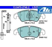 FRONT BRAKE PAD SET DISC BRAKE FITS: AUDI A5 / S5 2.0 TDI/3.0 TDI/3.0 TDI QUA