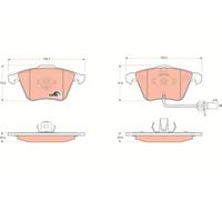 FRONT BRAKE PAD SET DISC BRAKE FITS: AUDI A6 C6 SEDAN 3.0 TFSI QUATTRO/3.2 FS
