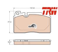 FRONT BRAKE PAD SET DISC BRAKE FITS: AUDI A6 / S6 C7 2.0 TDI/1.8 TFSI/2.0 TFS