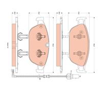 FRONT BRAKE PAD SET DISC BRAKE FITS: AUDI A6 / S6 C7 3.0 TDI QUATTRO/3.0 TFSI