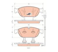 FRONT BRAKE PAD SET DISC BRAKE FITS: AUDI A7 / S7 SPORTBACK 3.0 TDI/3.0 TDI Q