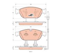 FRONT BRAKE PAD SET DISC BRAKE FITS: AUDI A7 / S7 SPORTBACK 3.0 TDI/3.0 TDI Q