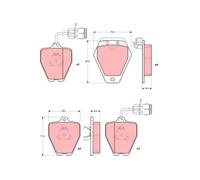 FRONT BRAKE PAD SET DISC BRAKE FITS: AUDI A8 / S8 D2 4.2 QUATTRO/2.8/2.8 QUAT