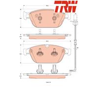 FRONT BRAKE PAD SET DISC BRAKE FITS: AUDI A8 / S8 D4 6.3 W12 QUATTRO/3.0 TFSI