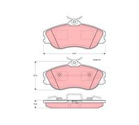 FRONT BRAKE PAD SET DISC BRAKE FITS: AUDI COUPE B3 2.3 20V/2.6/2.8/2.3 20V QU