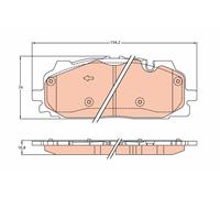FRONT BRAKE PAD SET DISC BRAKE FITS: AUDI Q7 3.0 TFSI QUATTRO/3.0 TDI QUATTRO