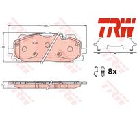 FRONT BRAKE PAD SET DISC BRAKE FITS: AUDI Q7 3.0 TFSI QUATTRO/3.0 TDI QUATTRO