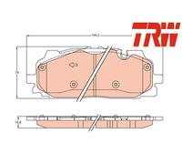 FRONT BRAKE PAD SET DISC BRAKE FITS: AUDI Q7 3.0 TFSI QUATTRO/3.0 TDI QUATTRO