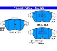 FRONT BRAKE PAD SET DISC BRAKE FITS: AUDI TT 2.0 TFSI/2.0 TFSI QUATTRO/3.2 V6