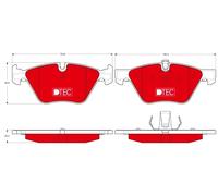 FRONT BRAKE PAD SET DISC BRAKE FITS: BMW 3 TOURING 325 I/320 I/330 I/320 D/33