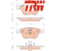 FRONT BRAKE PAD SET DISC BRAKE FITS: BMW 5 525 D XDRIVE/525 D/520 I/528 I/528