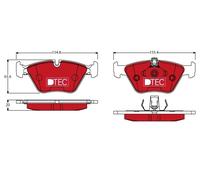 FRONT BRAKE PAD SET DISC BRAKE FITS: BMW 5 SEDAN 520 I/525 TDS/523 I/528 I/52