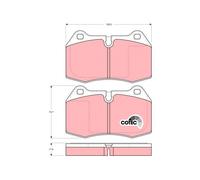 FRONT BRAKE PAD SET DISC BRAKE FITS: BMW 5 SEDAN M5.BMW 5 M5.BMW 8 850 I CI/8