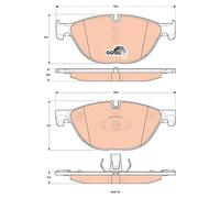 FRONT BRAKE PAD SET DISC BRAKE FITS: BMW 6 COUPE 640 D XDRIVE/640 I/650 I/650