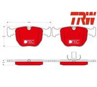 FRONT BRAKE PAD SET DISC BRAKE FITS: BMW 7 SEDAN 740 I IL.BMW 7 740 I IL.BMW