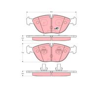 FRONT BRAKE PAD SET DISC BRAKE FITS: BMW 7 SEDAN 750 I IL/740 D.BMW 7 750 I I