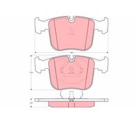 FRONT BRAKE PAD SET DISC BRAKE FITS: BMW 8 850 I CI/840 I/850 CI.TOYOTA PICKU