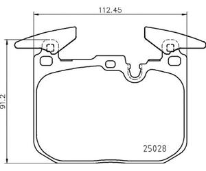 FRONT BRAKE PAD SET DISC BRAKE FITS: BMW I8 HYBRID.BMW X2 SDRIVE 20 I/XDRIVE