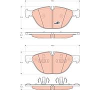 FRONT BRAKE PAD SET DISC BRAKE FITS: BMW X5 SAV XDRIVE 50 I/4.8 I XDRIVE/3.0