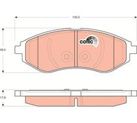 FRONT BRAKE PAD SET DISC BRAKE FITS: CHEVROLET AVEO / GENTRA SALOON 1.2/1.4 C