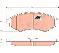FRONT BRAKE PAD SET DISC BRAKE FITS: CHEVROLET AVEO / GENTRA SALOON 1.2/1.4 C