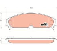 FRONT BRAKE PAD SET DISC BRAKE FITS: CHRYSLER 300C TOURING 2.7/3.5/5.7/3.5 AW