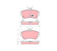 FRONT BRAKE PAD SET DISC BRAKE FITS: CHRYSLER PT CRUISER WAGON 2.4/2.0/1.6/2.