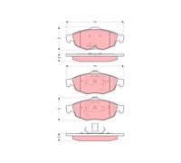 FRONT BRAKE PAD SET DISC BRAKE FITS: CHRYSLER SEBRING SEDAN 2.4/2.7 V6 24V/2.