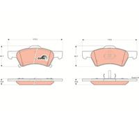 FRONT BRAKE PAD SET DISC BRAKE FITS: CHRYSLER TOWN COUNTRY IV 3.8 AWD/3.3 AWD