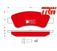 FRONT BRAKE PAD SET DISC BRAKE FITS: CITROËN BERLINGO BOX BODY/MPV 1.1 I /1.4