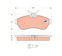 FRONT BRAKE PAD SET DISC BRAKE FITS: CITROËN C3 I 1.6 16V/1.4 16V HDI/1.4 16V