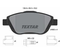 FRONT BRAKE PAD SET DISC BRAKE FITS: CITROËN C3 PICASSO 1.6 HDI 110/1.6/1.6 H