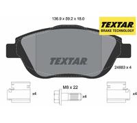 FRONT BRAKE PAD SET DISC BRAKE FITS: CITROËN C3 PICASSO 1.6 HDI 110/1.6 VTI 1