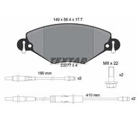 FRONT BRAKE PAD SET DISC BRAKE FITS: CITROËN C5 I 2.0 16V /2.0 16V HPI /2.0 H
