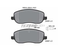 FRONT BRAKE PAD SET DISC BRAKE FITS: CITROËN DISPATCH 1.9 TD/1.6/2.0 HDI 110/