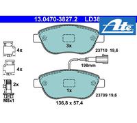 FRONT BRAKE PAD SET DISC BRAKE FITS: FITS FOR FIAT DOBLO CARGO 1.6 D MULTIJET