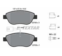 FRONT BRAKE PAD SET DISC BRAKE FITS: FITS FOR FIAT DOBLO CARGO 1.6 D MULTIJET