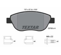 FRONT BRAKE PAD SET DISC BRAKE FITS: FITS FOR FIAT DOBLO MONOCAB 1.3 JTD 16V