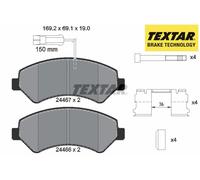 FRONT BRAKE PAD SET DISC BRAKE FITS: FITS FOR FIAT DUCATO VAN 140 NATURAL POW