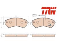 FRONT BRAKE PAD SET DISC BRAKE FITS: FITS FOR FIAT DUCATO VAN 140 NATURAL POW