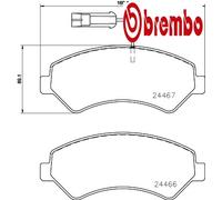 FRONT BRAKE PAD SET DISC BRAKE FITS: FITS FOR FIAT DUCATO VAN 140 NATURAL POW