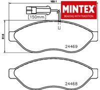 FRONT BRAKE PAD SET DISC BRAKE FITS: FITS FOR FIAT DUCATO VAN 140 NATURAL POW