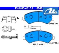 FRONT BRAKE PAD SET DISC BRAKE FITS: FITS FOR FIAT DUCATO VAN 140 NATURAL POW