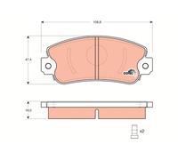 FRONT BRAKE PAD SET DISC BRAKE FITS: FITS FOR FIAT PANDA 750/800/900/950 4X4/