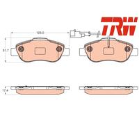 FRONT BRAKE PAD SET DISC BRAKE FITS: FITS FOR FIAT PANDA / PANDA CLASSIC 1.4